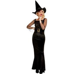 Heks & Spider Lady & Voodoo & Duistere Religie Kostuum | Glam Heks Duister Gala | Vrouw | Extra Small | Halloween | Verkleedkleding